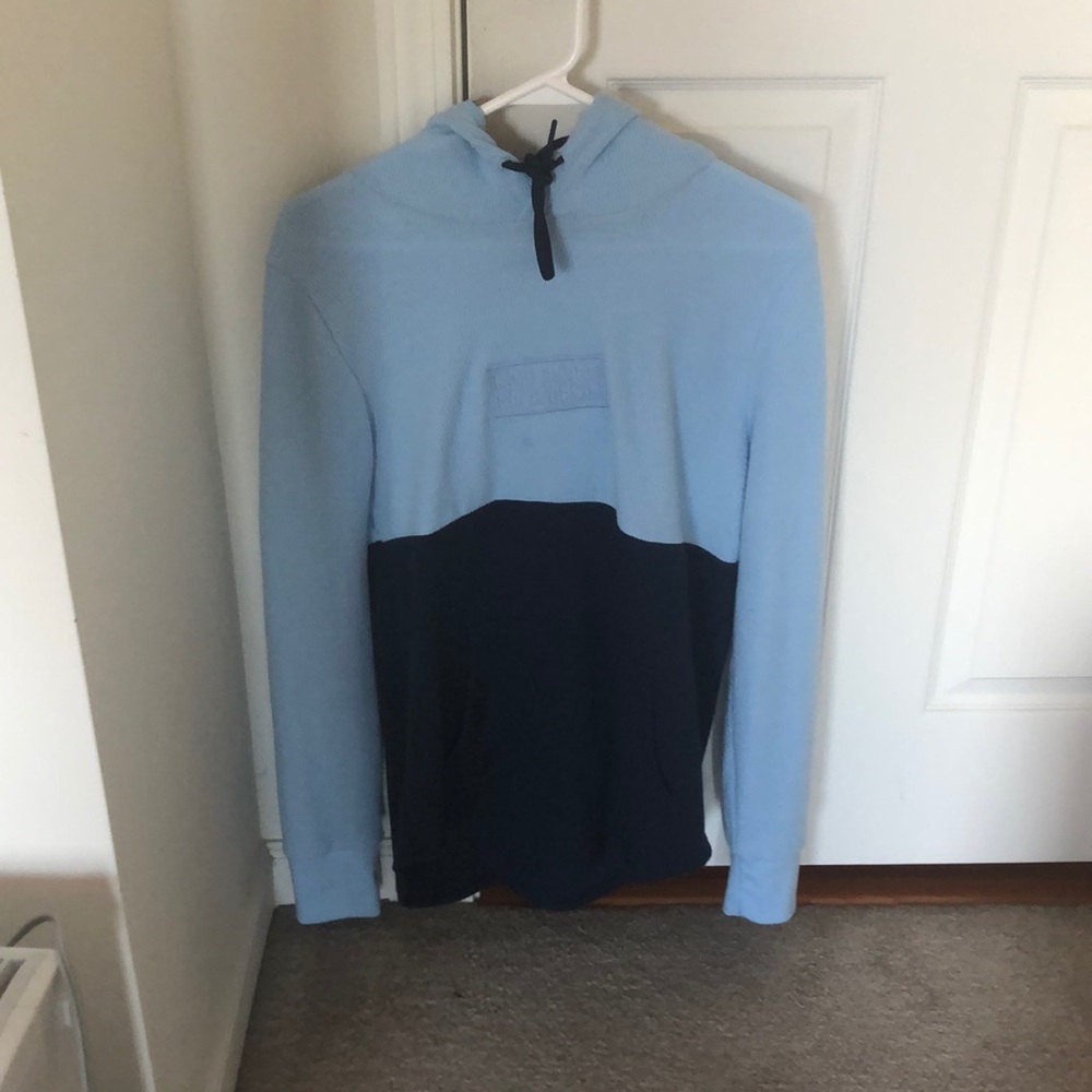 ColorBlock Waffle Hooded T-Shirt